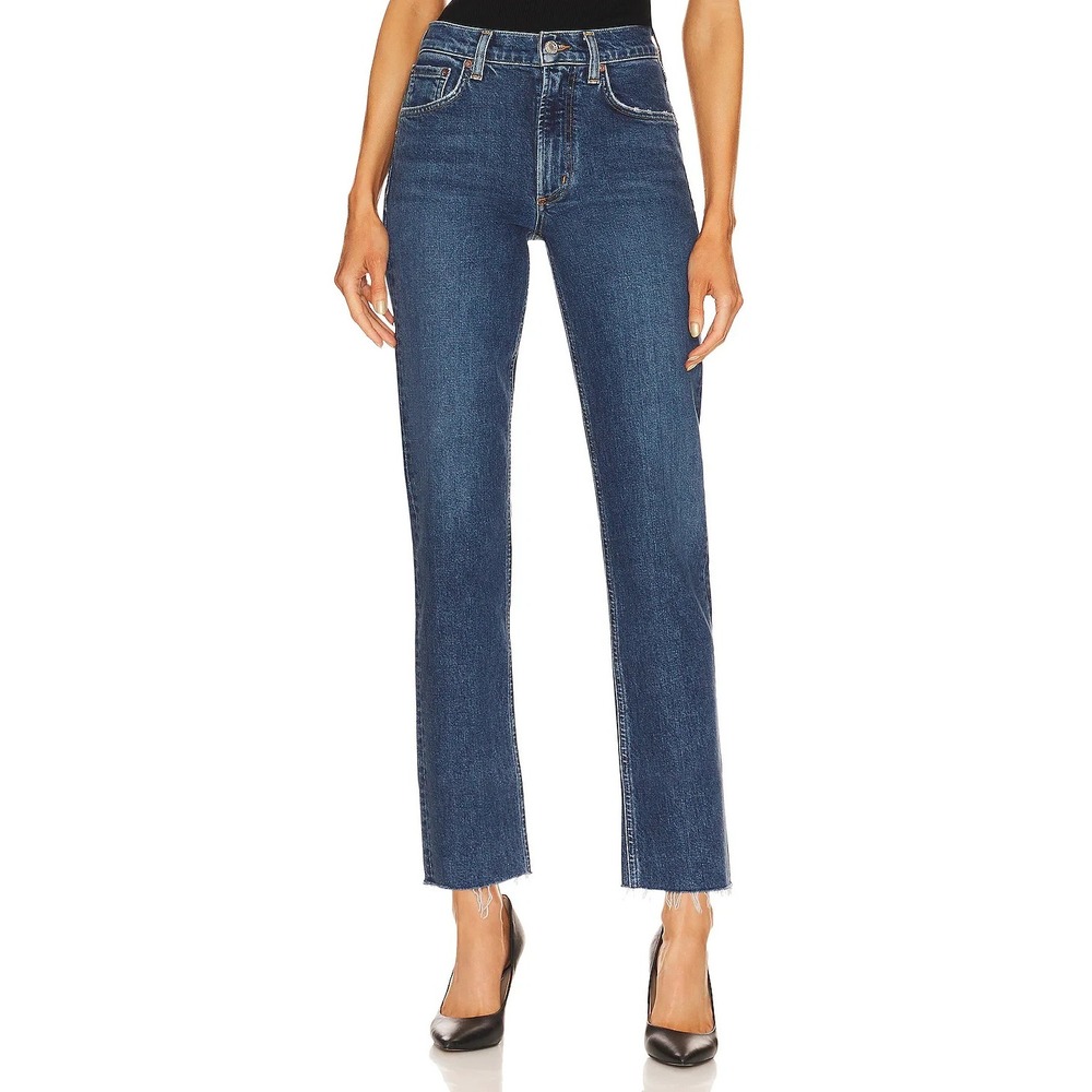 AGOLDE Kye Mid Rise Straight Crop Jeans in Mirage Women 26 (Tag 24) NWT $218